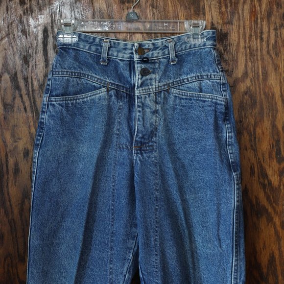 VINTAGE Forenza Authentic Sportswear High Waist Jeans 80s Size 6 Ankle Length - Picture 3 of 7